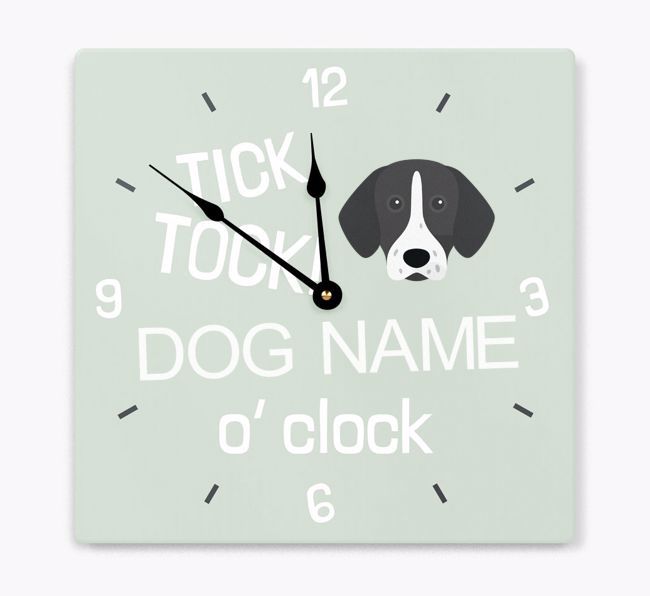 Tick Tock 'O' Clock: Personalised {breedFullName} Wall Clock